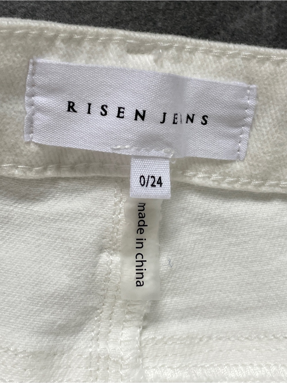 NWT Risen Los Angeles White High-Rise Flare Jeans Size 0/24 - Picture 2 of 11
